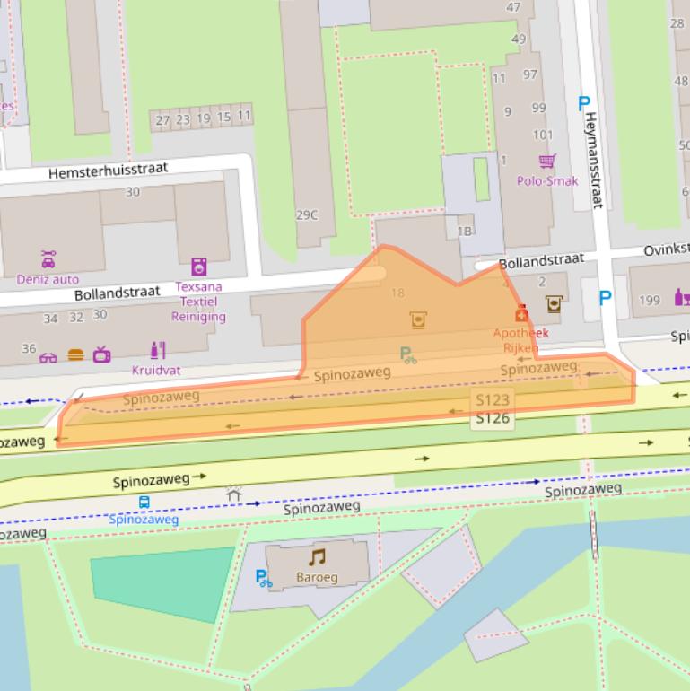 Kaart van postcodegebied 3076EP.