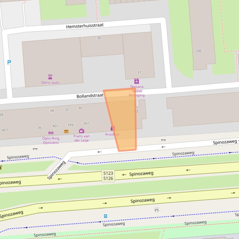 Kaart van postcodegebied 3076ER.