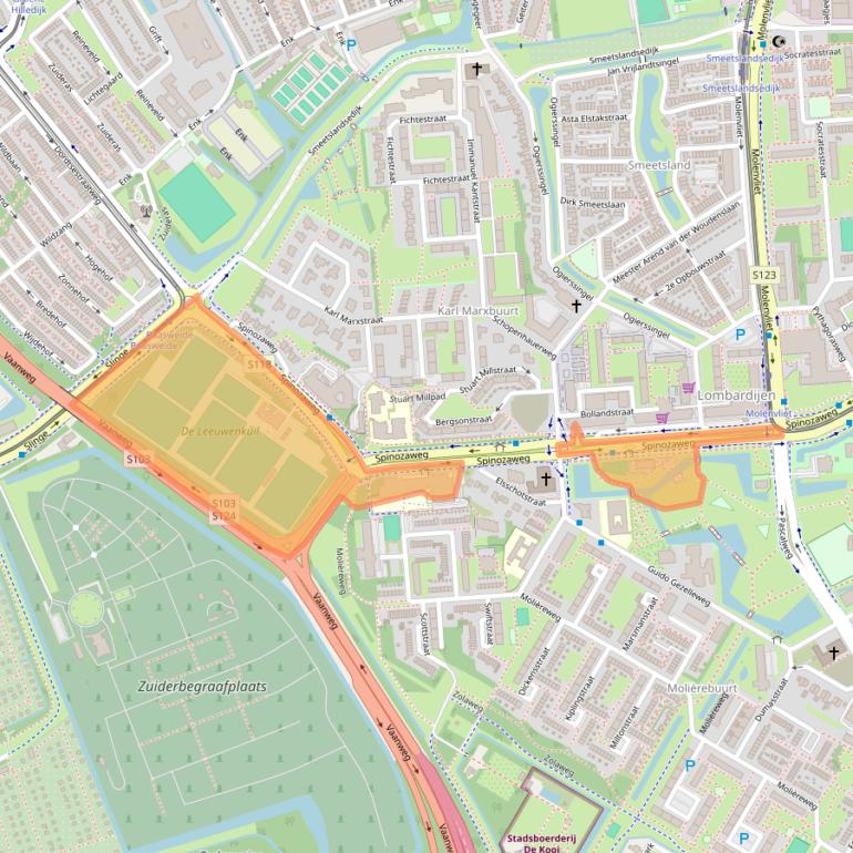 Kaart van postcodegebied 3076ET.