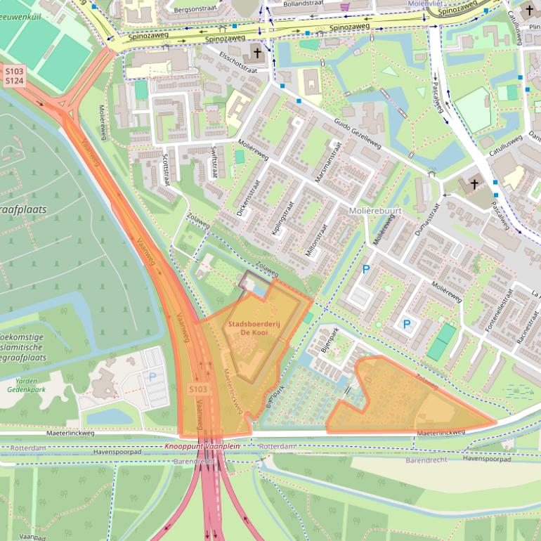 Kaart van postcodegebied 3076GA.
