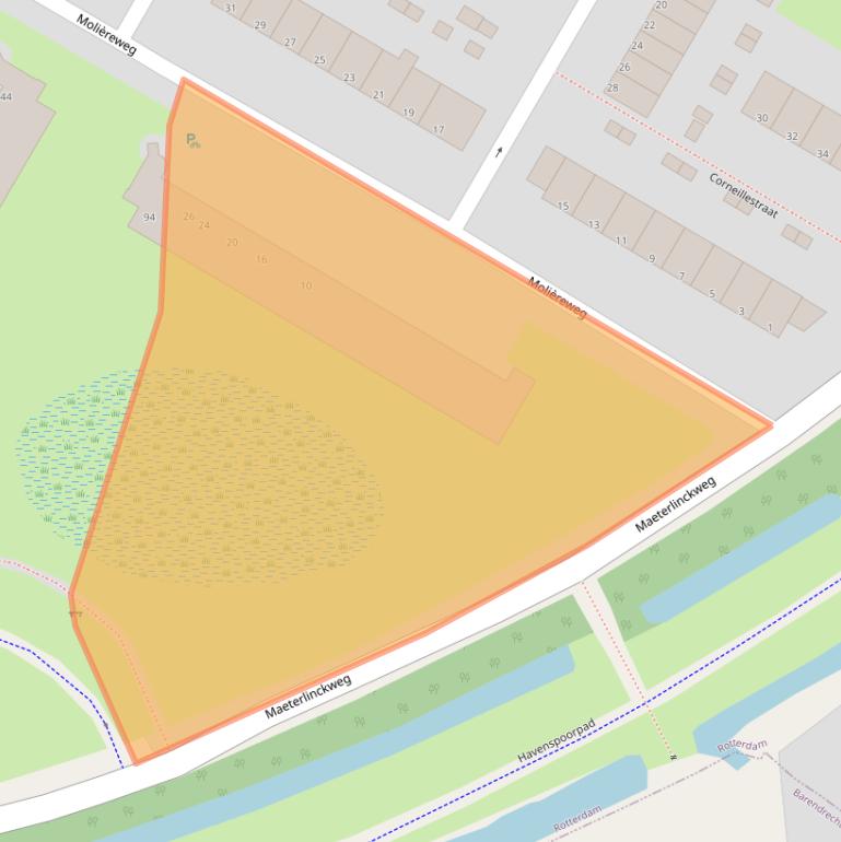 Kaart van postcodegebied 3076GH.