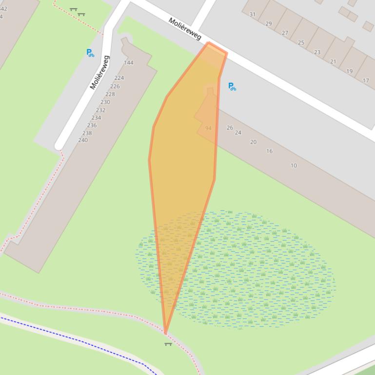 Kaart van postcodegebied 3076GJ.