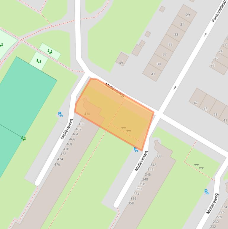 Kaart van postcodegebied 3076GP.