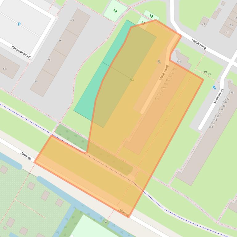 Kaart van postcodegebied 3076GR.