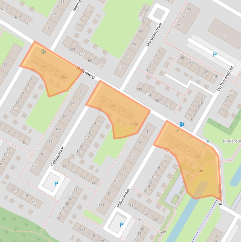 Kaart van postcodegebied 3076GV.