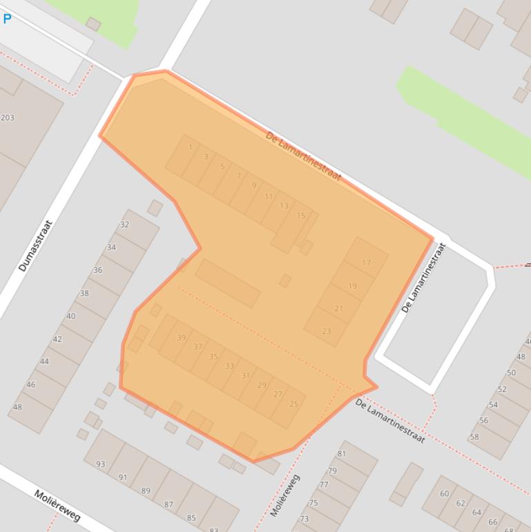 Kaart van postcodegebied 3076HA.