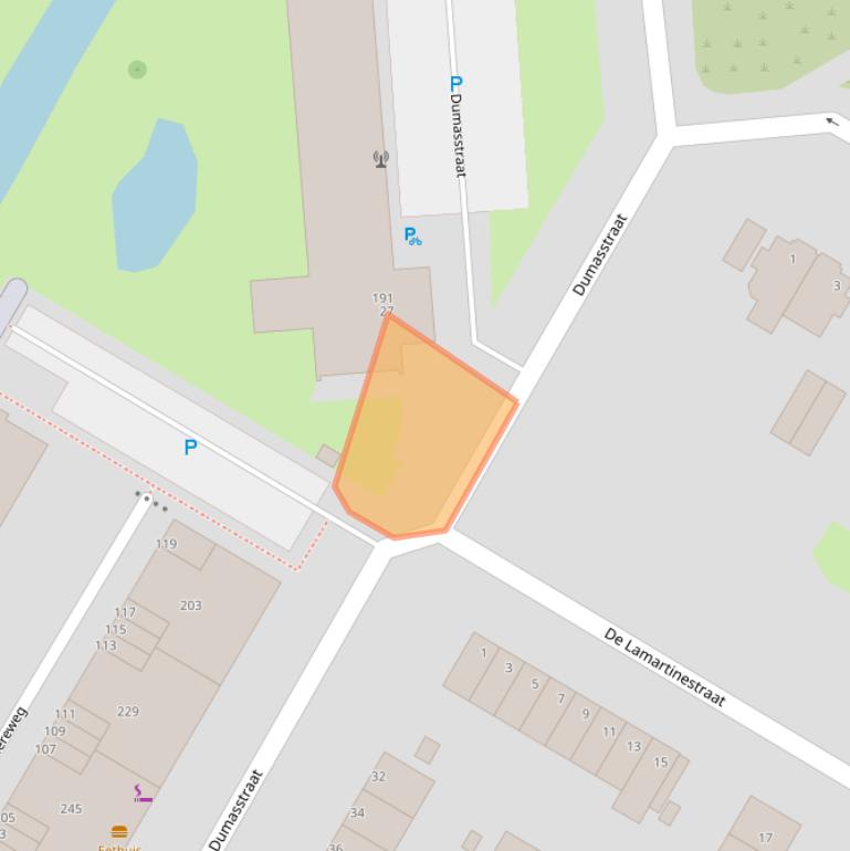 Kaart van postcodegebied 3076HH.