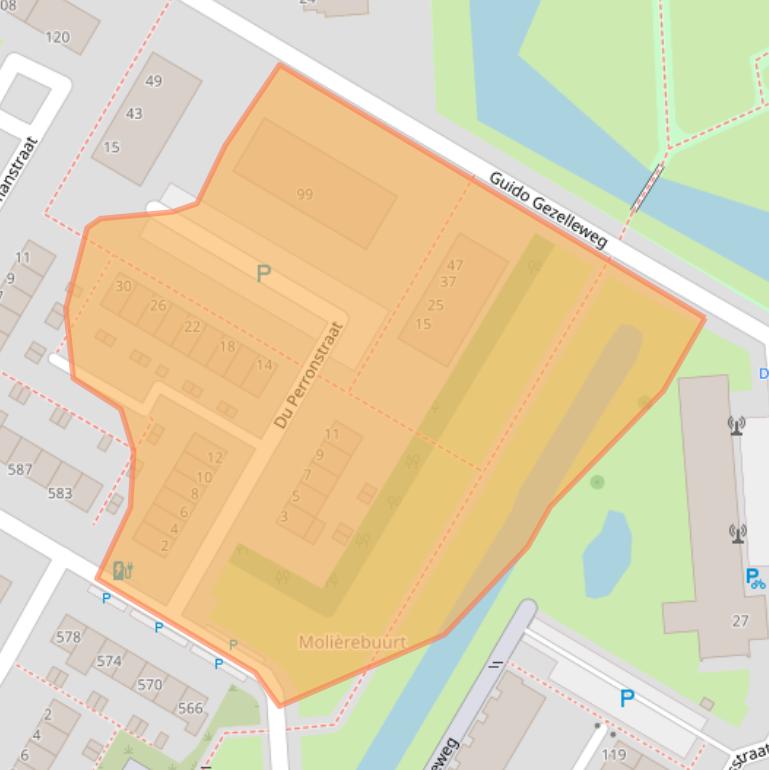 Kaart van postcodegebied 3076HN.