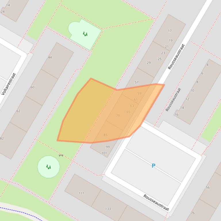 Kaart van postcodegebied 3076HT.