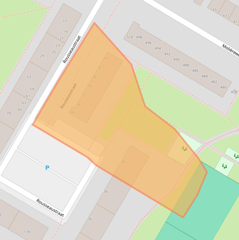 Kaart van postcodegebied 3076HW.