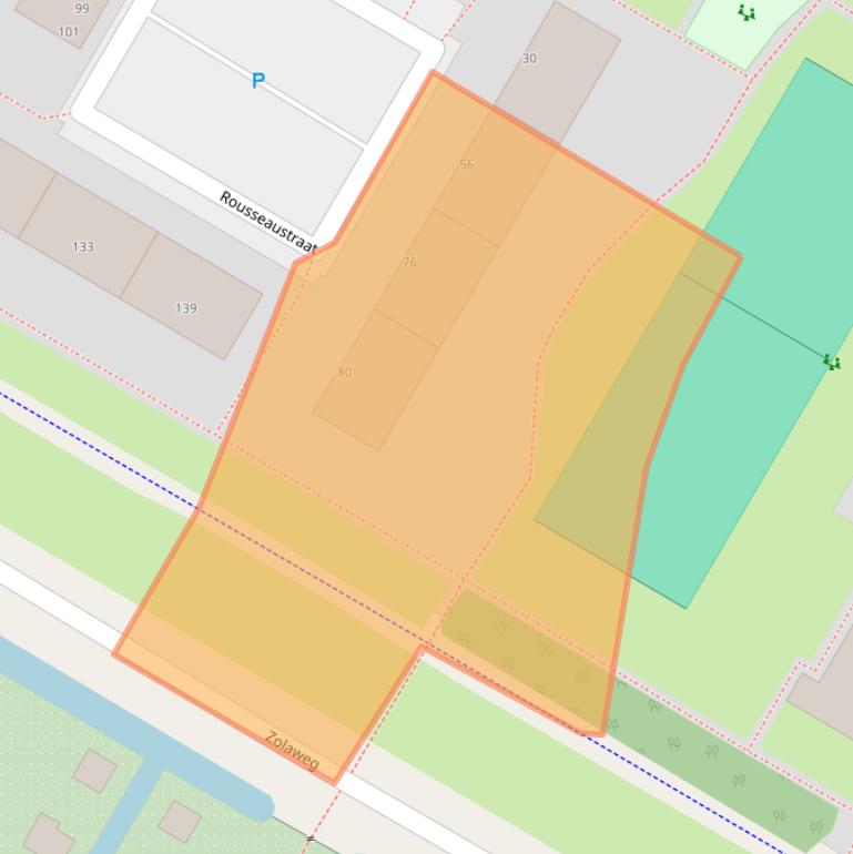 Kaart van postcodegebied 3076HX.
