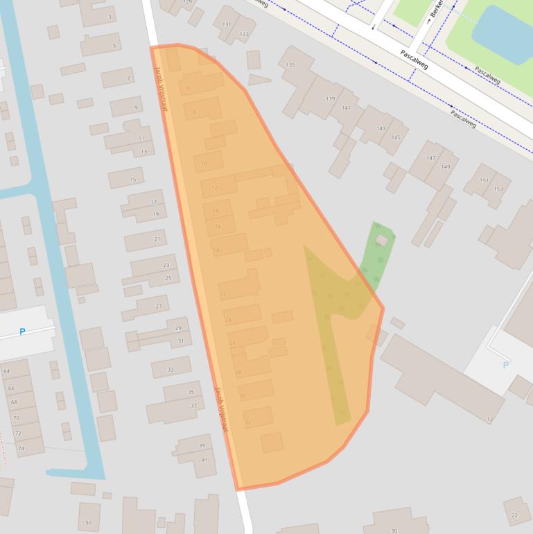Kaart van postcodegebied 3076JG.