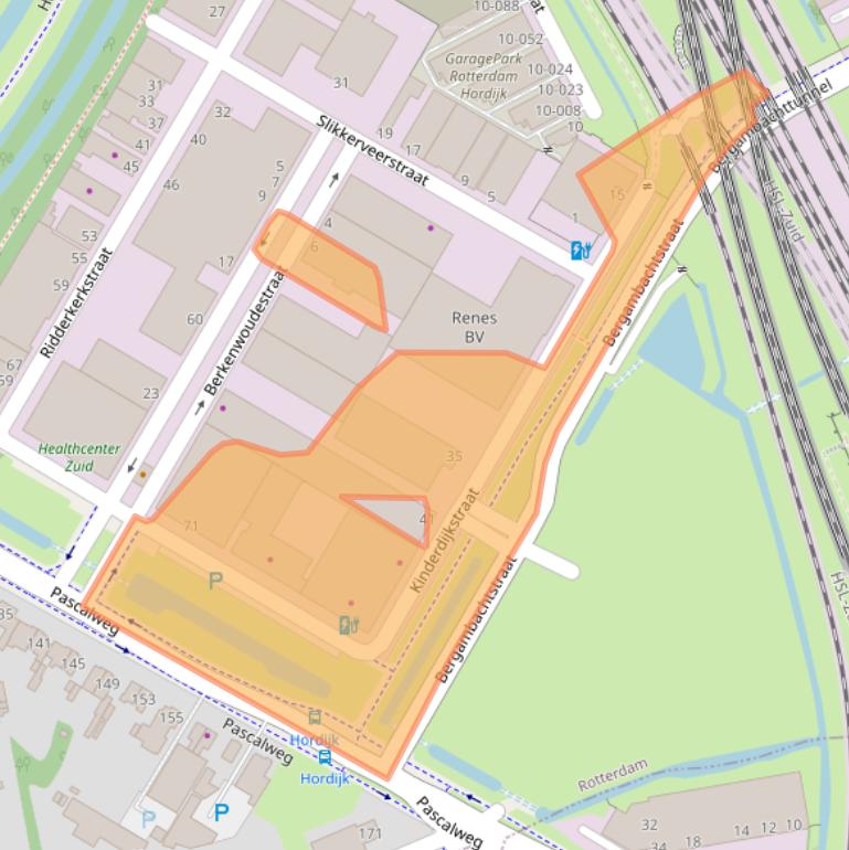 Kaart van postcodegebied 3076JH.