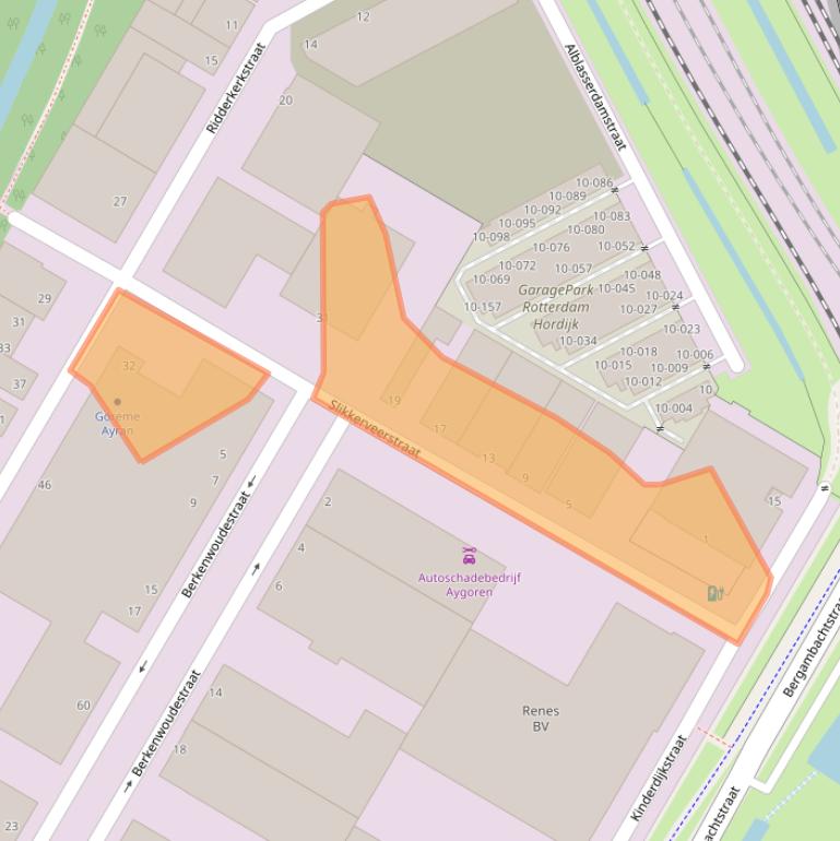 Kaart van postcodegebied 3076JX.