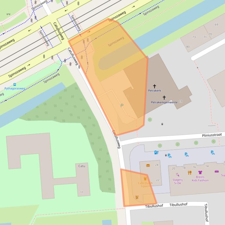 Kaart van postcodegebied 3076KC.