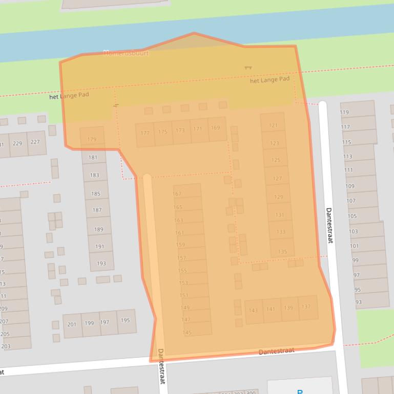 Kaart van postcodegebied 3076KJ.