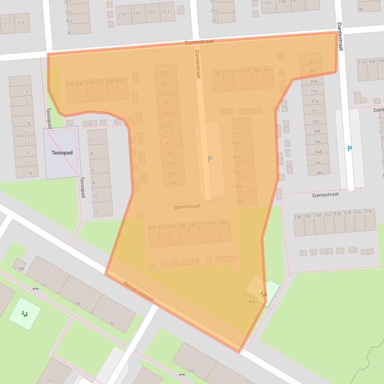 Kaart van postcodegebied 3076KT.