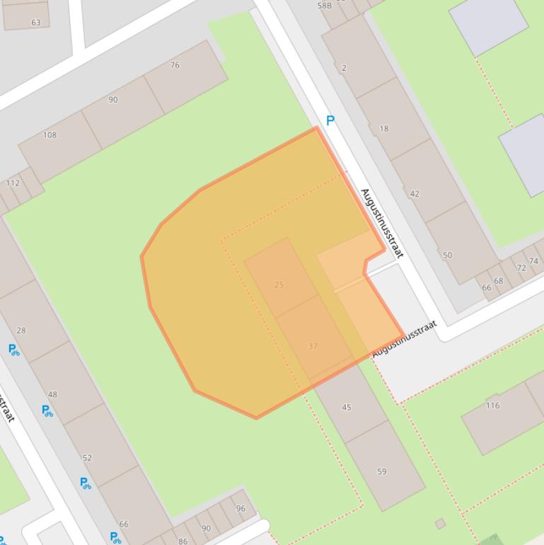 Kaart van postcodegebied 3076NA.