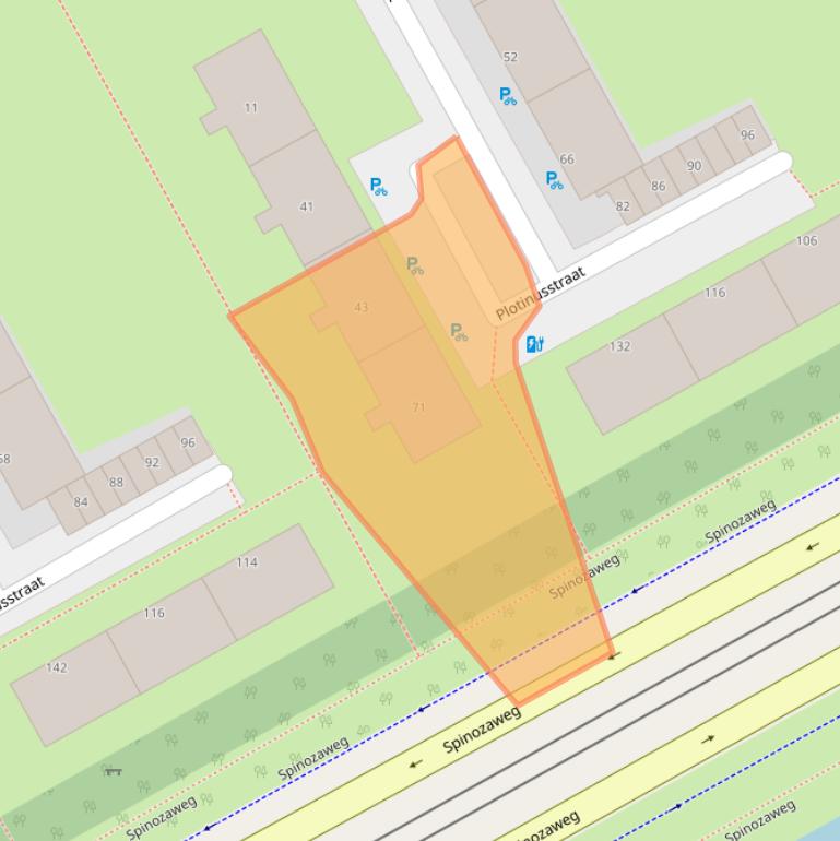 Kaart van postcodegebied 3076NP.