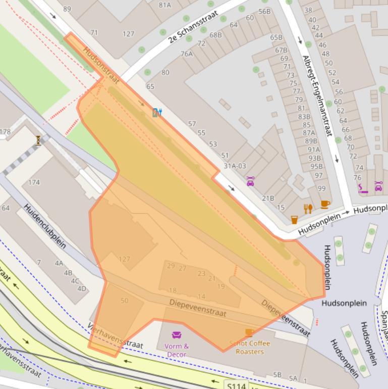 Kaart van postcodegebied 3076PA.