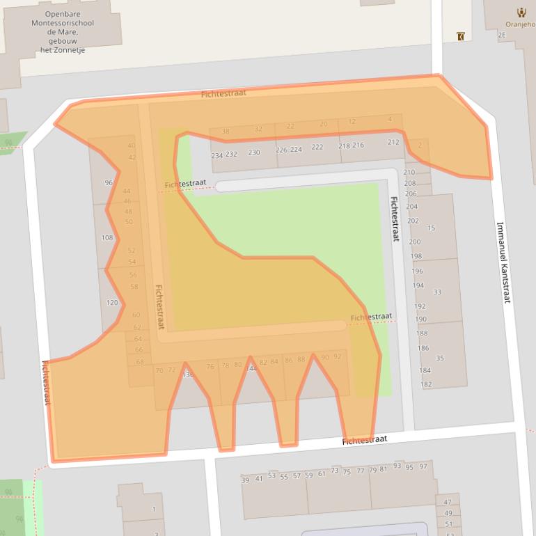 Kaart van postcodegebied 3076RB.