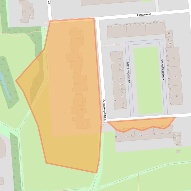 Kaart van postcodegebied 3076RE.