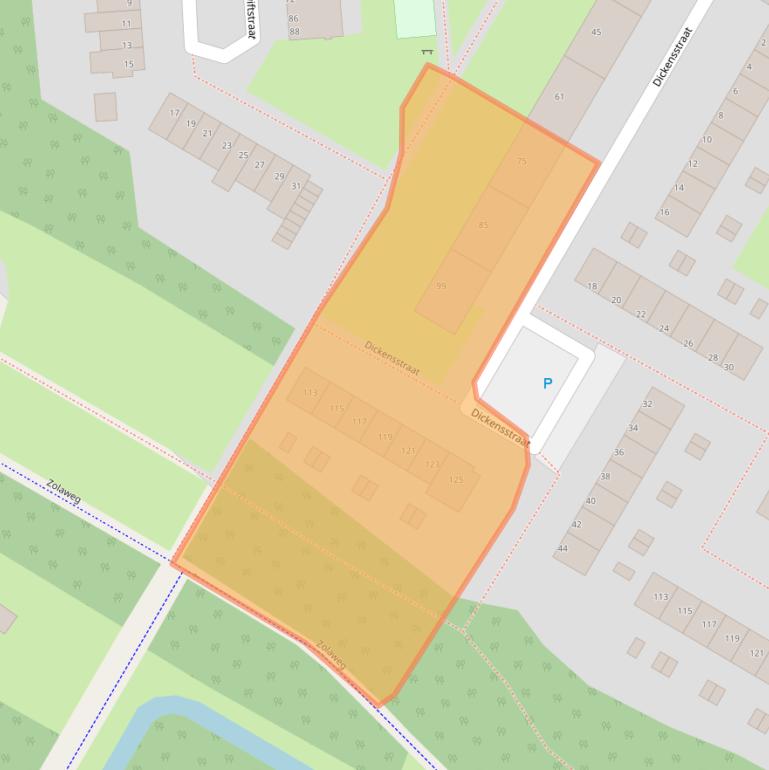 Kaart van postcodegebied 3076SC.