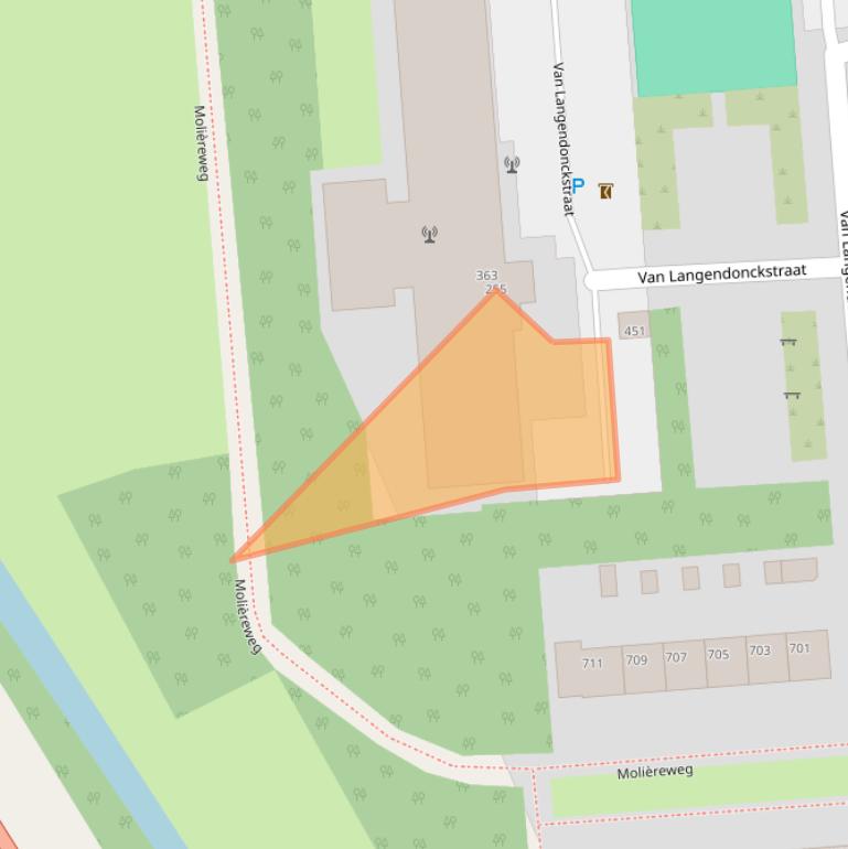 Kaart van postcodegebied 3076SH.