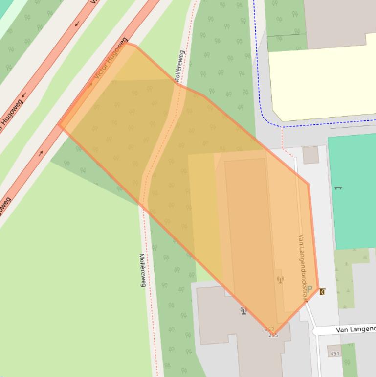 Kaart van postcodegebied 3076SJ.