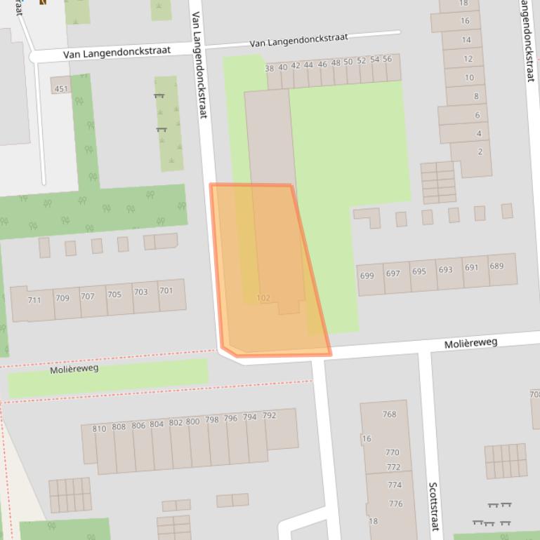 Kaart van postcodegebied 3076SM.