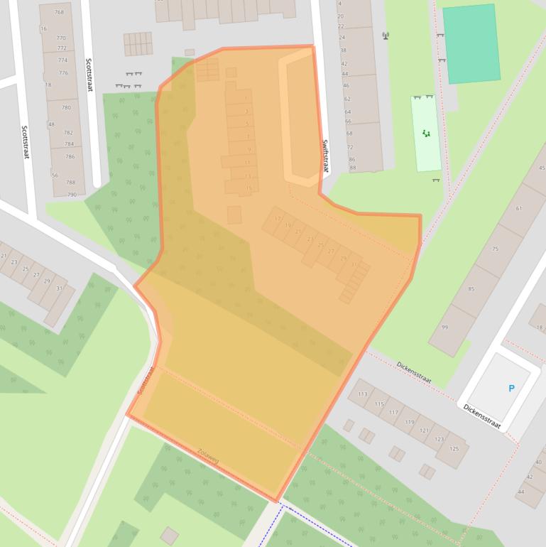 Kaart van postcodegebied 3076SN.