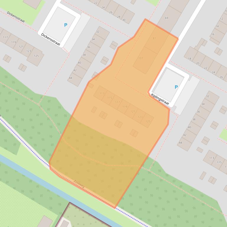 Kaart van postcodegebied 3076TC.