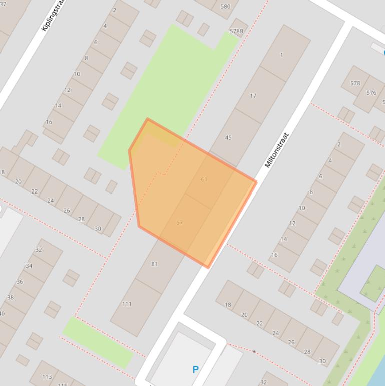 Kaart van postcodegebied 3076TG.