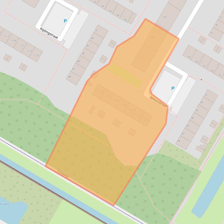 Kaart van postcodegebied 3076TH.