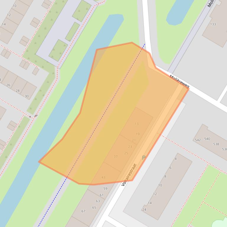 Kaart van postcodegebied 3076TK.