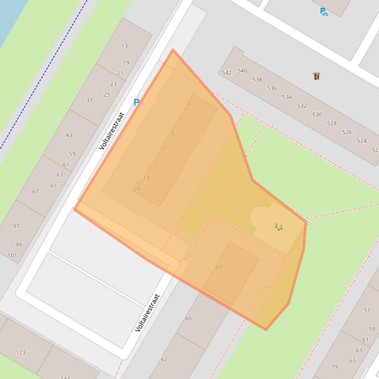 Kaart van postcodegebied 3076TN.