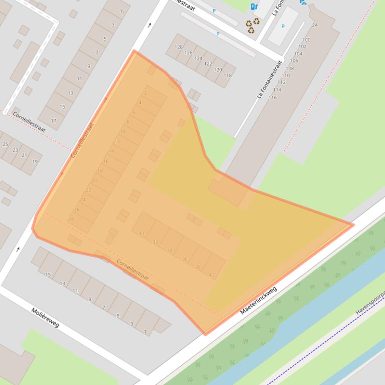 Kaart van postcodegebied 3076VB.