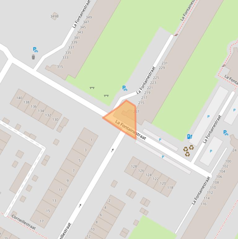 Kaart van postcodegebied 3076VJ.