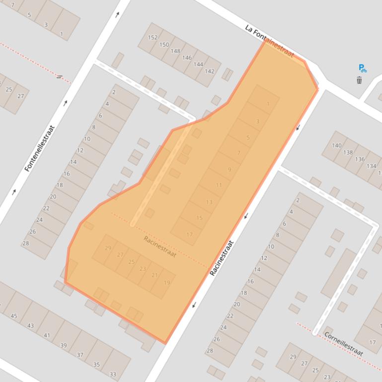 Kaart van postcodegebied 3076VS.