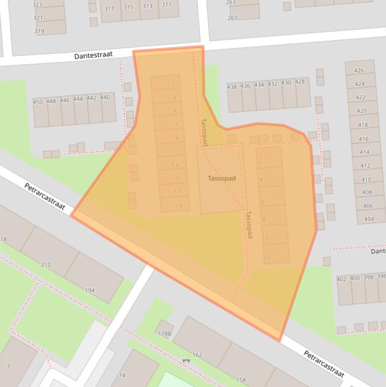 Kaart van postcodegebied 3076WT.