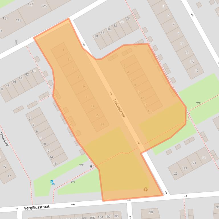 Kaart van postcodegebied 3076XC.