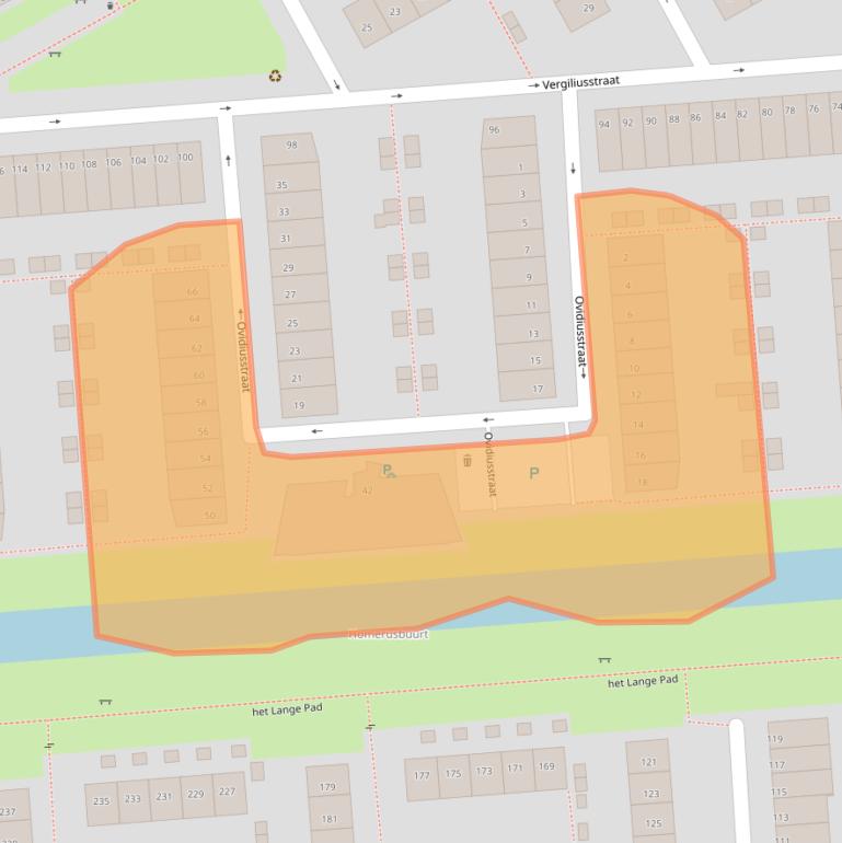 Kaart van postcodegebied 3076XE.