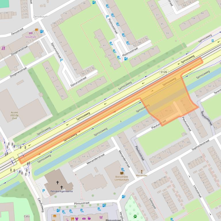 Kaart van postcodegebied 3076ZB.