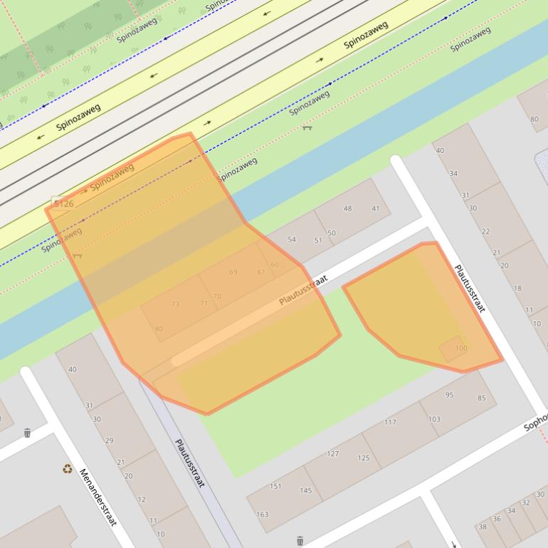 Kaart van postcodegebied 3076ZC.