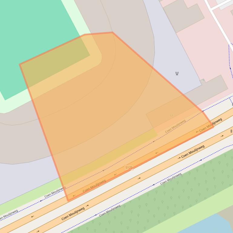 Kaart van postcodegebied 3077AT.