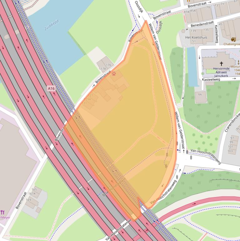 Kaart van postcodegebied 3077BD.