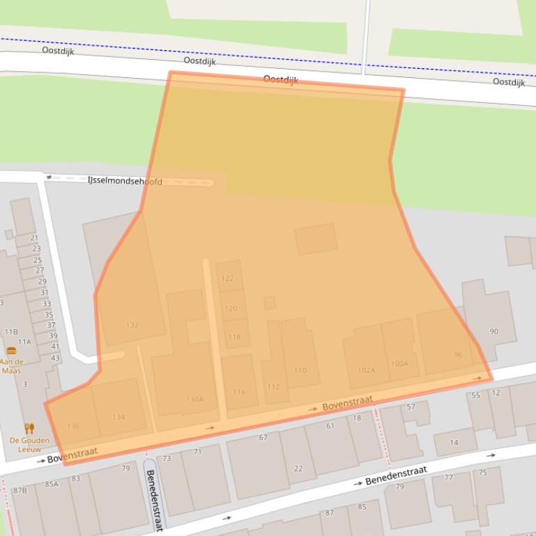 Kaart van postcodegebied 3077BH.