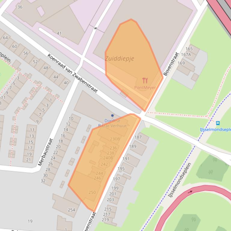 Kaart van postcodegebied 3077BK.