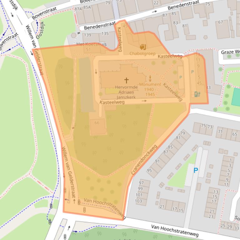 Kaart van postcodegebied 3077BN.