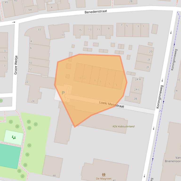 Kaart van postcodegebied 3077BW.